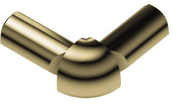 Schluter Rondec Double-Leg 90 Degree Outside Corner Polished Brass